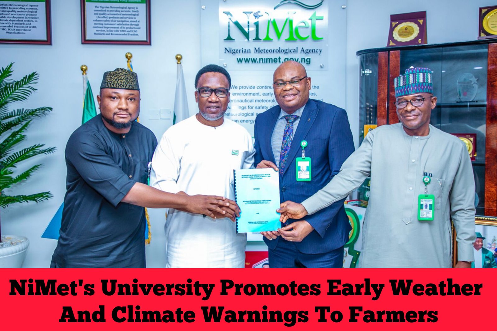 NiMet’s University Promotes Early Weather And Climate Warnings To Farmers