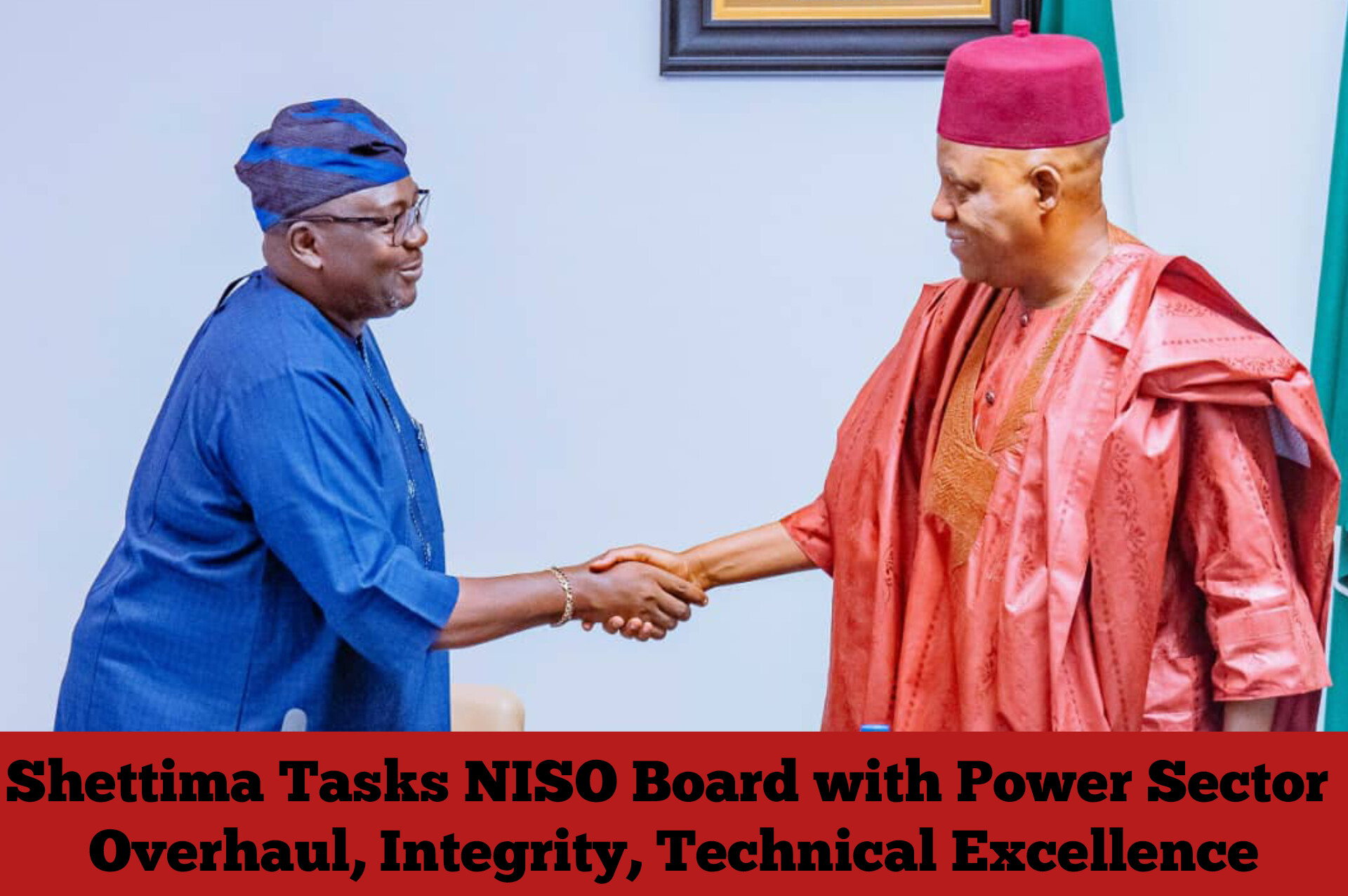 Shettima Tasks NISO Board with Power Sector Overhaul, Integrity, Technical Excellence