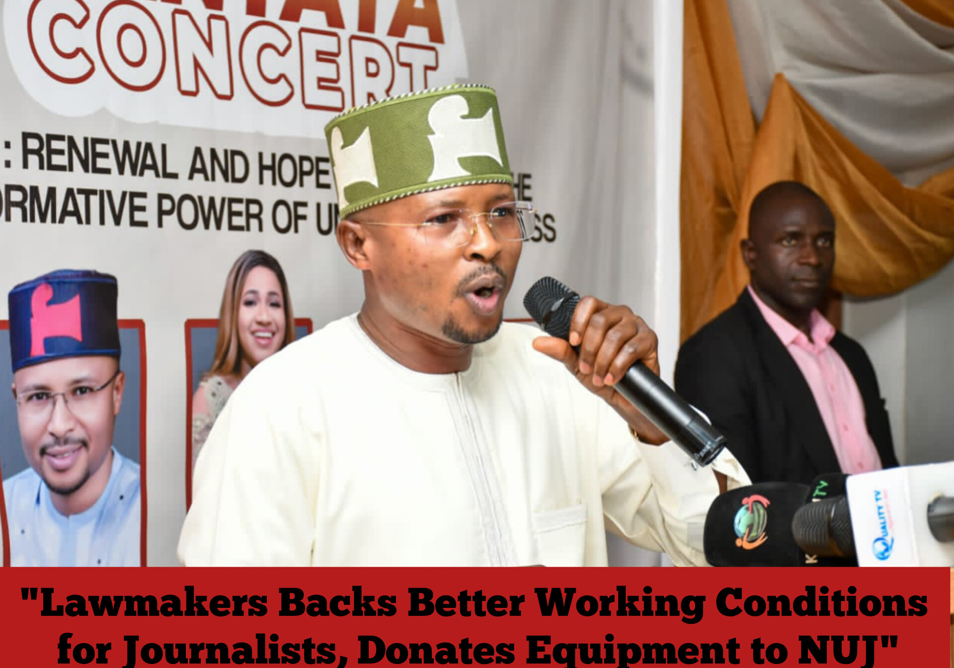 “Lawmakers Backs Better Working Conditions for Journalists, Donates Equipment to NUJ”