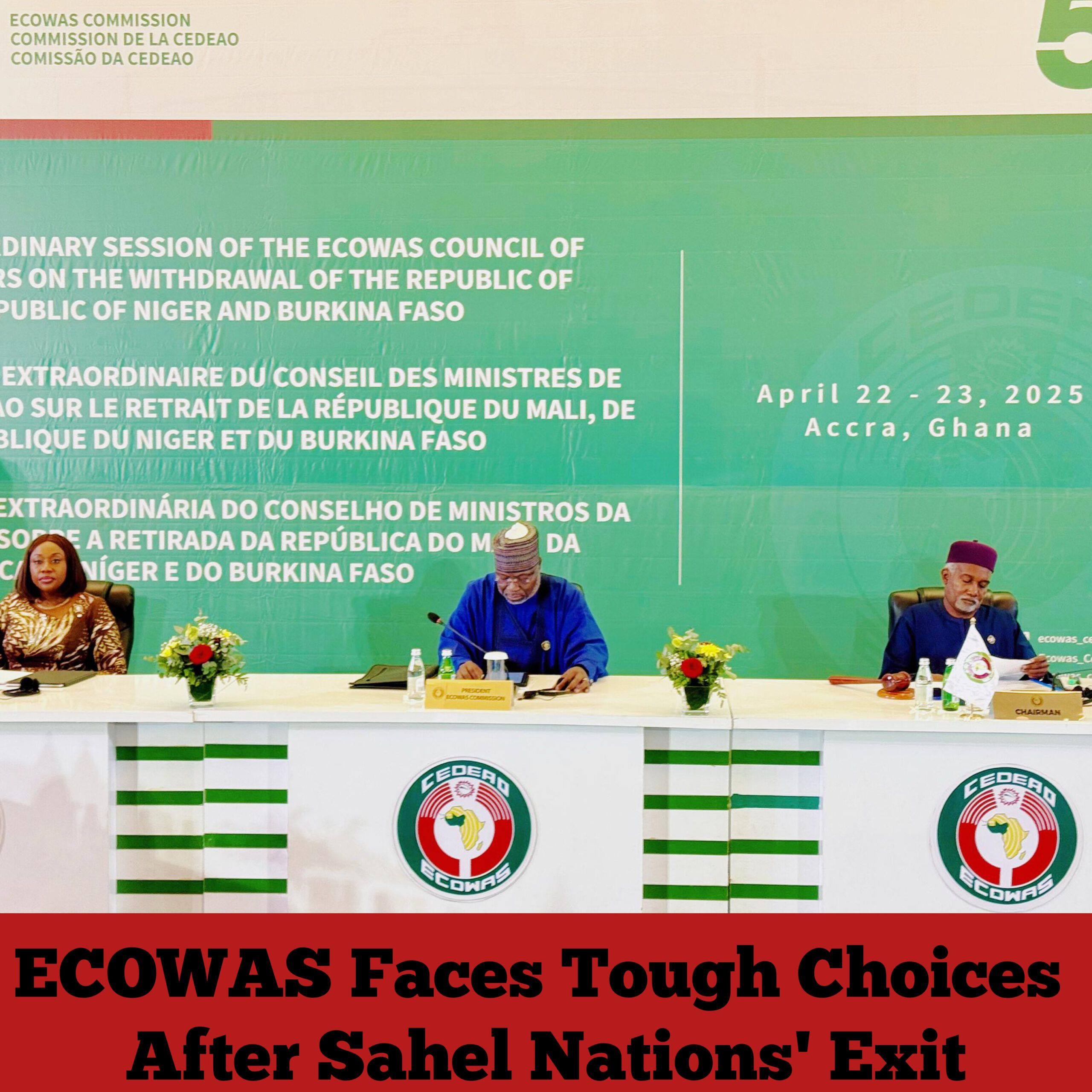 ECOWAS Faces Tough Choices After Sahel Nations’ Exit