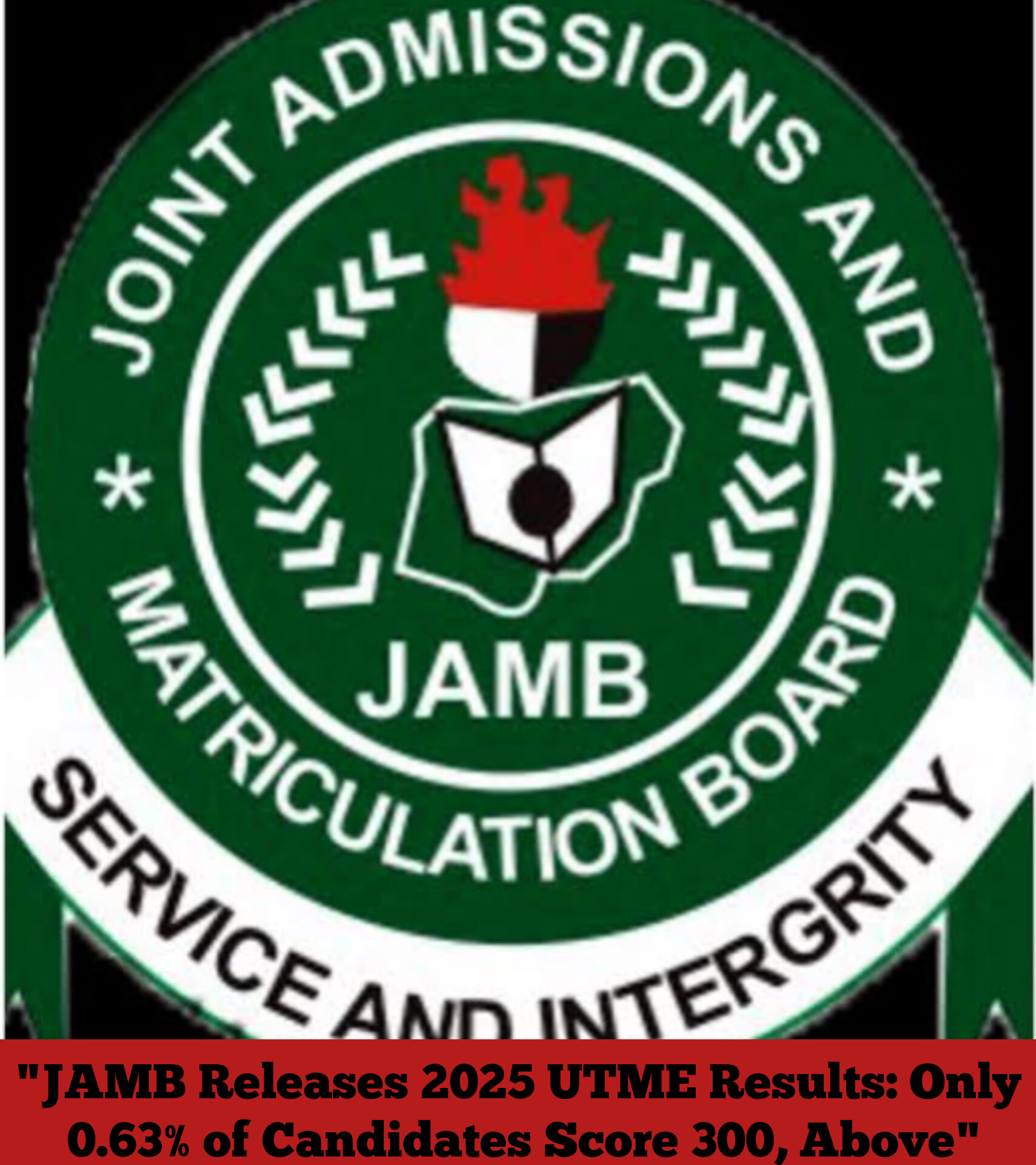 "JAMB Releases 2025 UTME Results: Only 0.63% of Candidates Score 300, Above"
