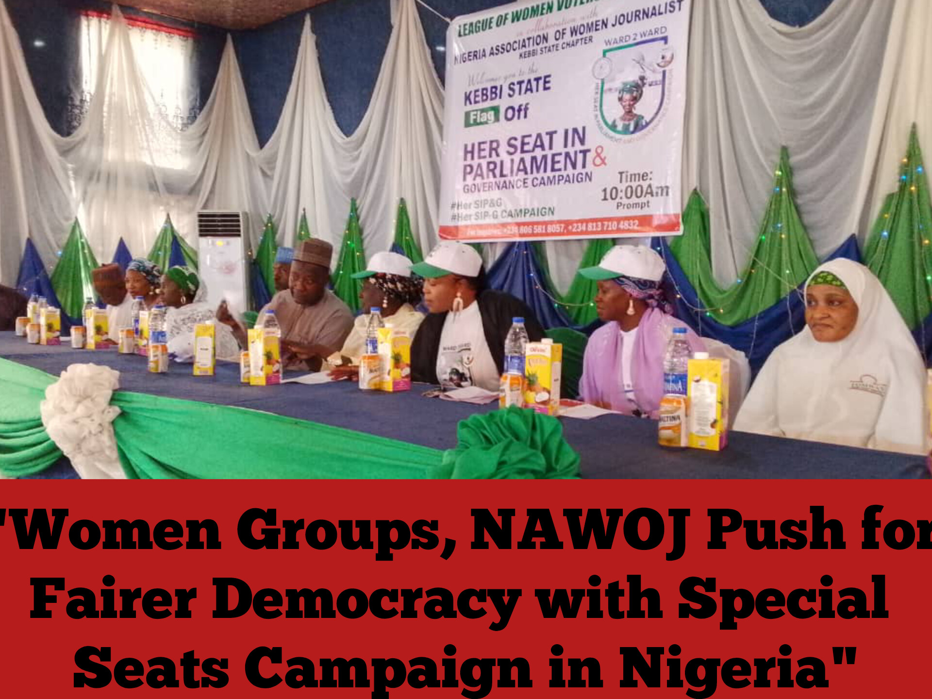 “Women Groups, NAWOJ Push for Fairer Democracy with Special Seats Campaign in Nigeria”