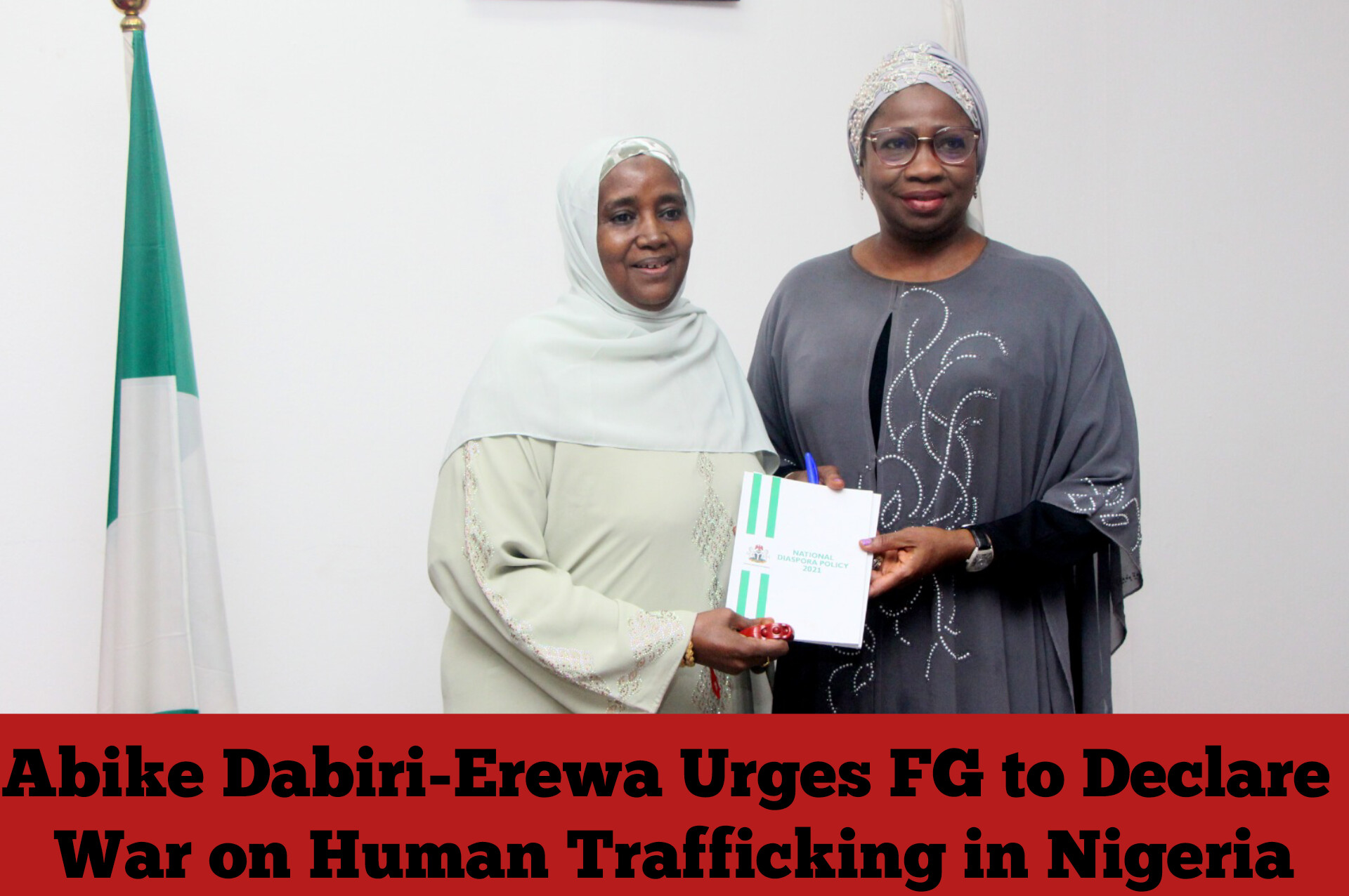 Abike Dabiri-Erewa Urges FG to Declare War on Human Trafficking in Nigeria