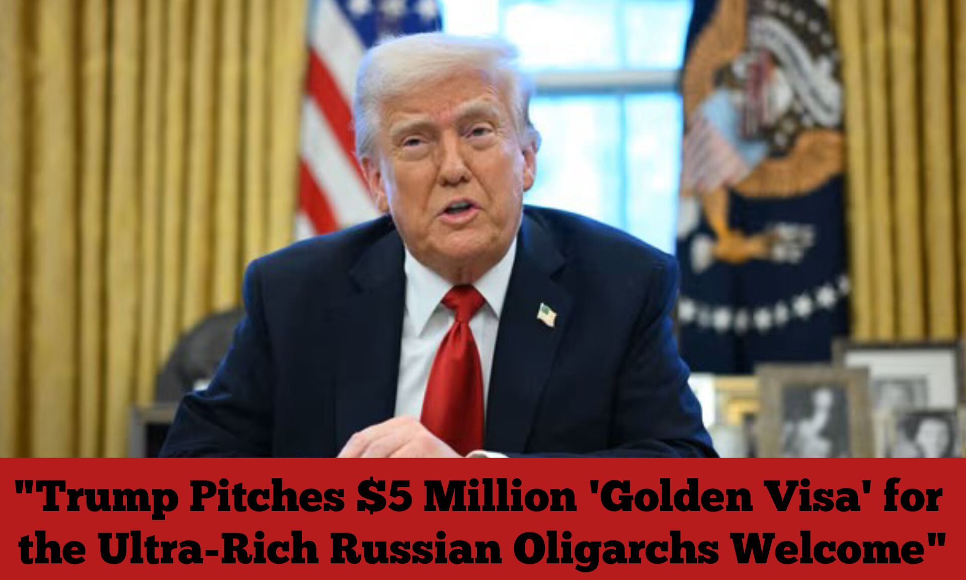 [12/06, 9:04 am] rosewendy: President Donald Trump announced Wednesday the launch of a new website for his proposed $5 million U.S. residency visa, dubbed the "Trump Card." The online platform, now live at TrumpCard.gov, allows interested applicants to join a waiting list for what the former president has billed as an exclusive pathway to American residency. “Thousands have been calling and asking how they can sign up to ride a beautiful road in gaining access to the Greatest Country and Market anywhere in the World,” Trump said in a social media statement promoting the site. The high-priced residency visa — which Trump first teased in April while aboard Air Force One, holding a golden prototype card featuring his likeness — is intended as a premium alternative to the traditional U.S. green card. While the visas are not yet available for purchase or application, the new website invites visitors to submit their name, email address, and preferred visa type under the banner “The Trump Card is Coming.” Trump has pitched the program as a strategy to attract wealthy investors and entrepreneurs, claiming it could bolster the U.S. economy and potentially help address the national deficit. In February, he suggested that up to a million of these residency permits could be issued, and notably did not exclude the possibility that Russian oligarchs or other foreign elites might be eligible. The launch arrives at a contentious moment for U.S. immigration policy. The Trump administration has been intensifying deportation operations nationwide, drawing protests and legal challenges over alleged civil rights violations and aggressive enforcement tactics. Despite the controversy, Trump has continued to promote the visa program as a direct route to U.S. citizenship for those able to afford its steep price tag. [12/06, 11:32 am] rosewendy: "Trump Pitches $5 Million 'Golden Visa' for the Ultra-Rich Russian Oligarchs Welcome"