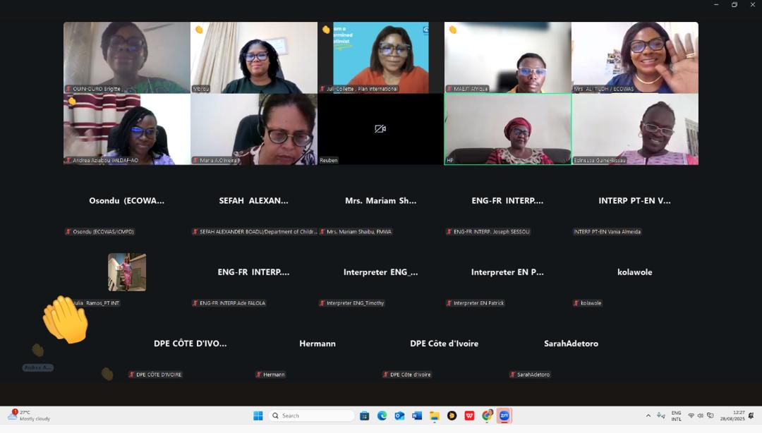 ECOWAS Reviews Child Policy Implementation in Online Regional Meeting