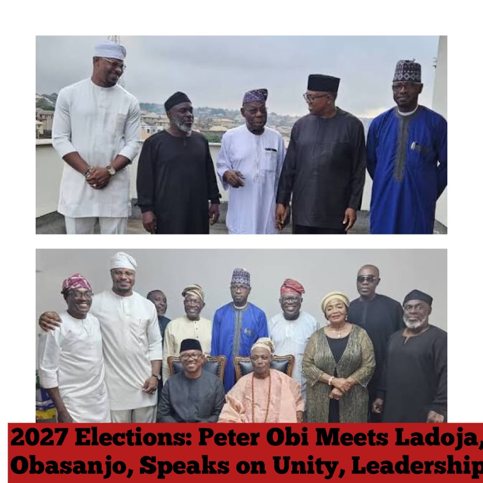 2027 Elections: Peter Obi Meets Ladoja, Obasanjo, Speaks on Unity, Leadership