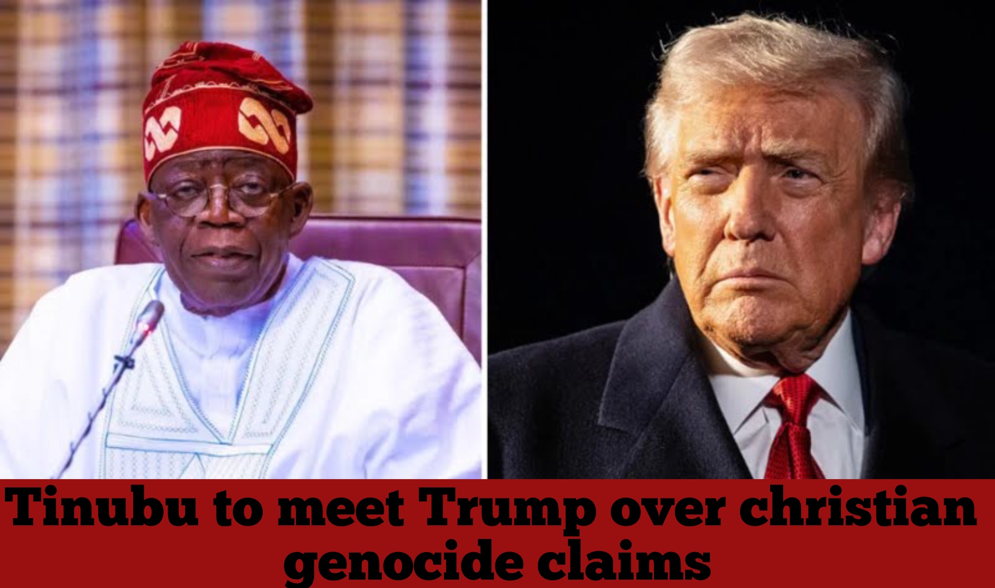 Tinubu to meet Trump over christian genocide claims
