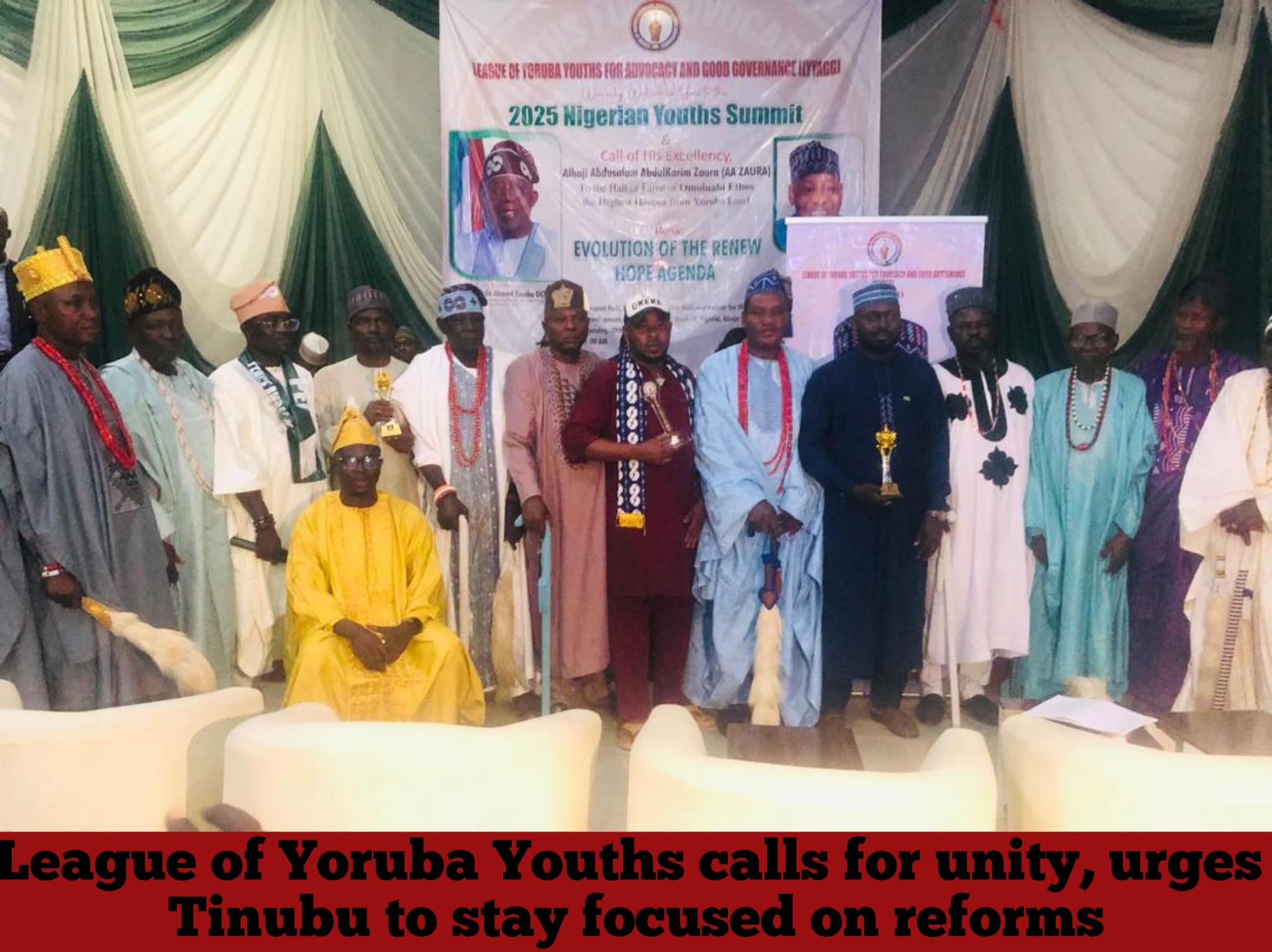 League of Yoruba Youths calls for unity, urges Tinubu to stay focused on reforms