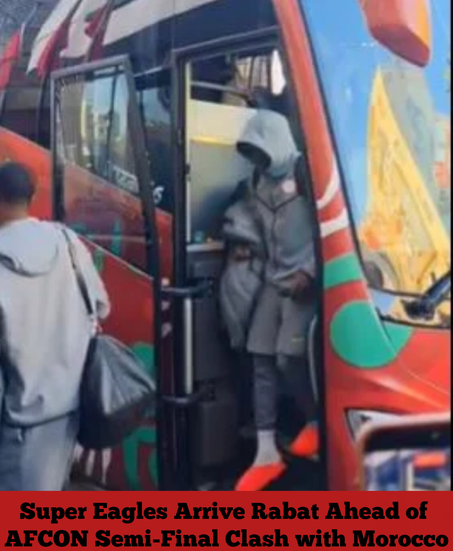 Super Eagles Arrive Rabat Ahead of AFCON Semi-Final Clash with Morocco