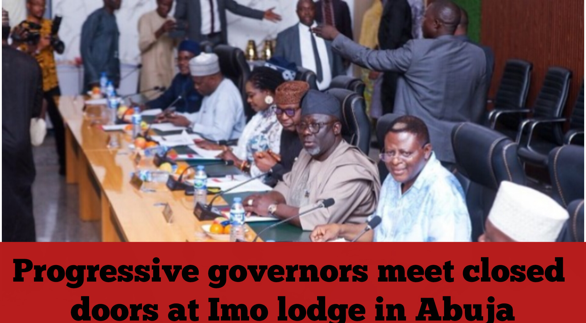 Progressive governors meet closed doors at Imo lodge in Abuja
