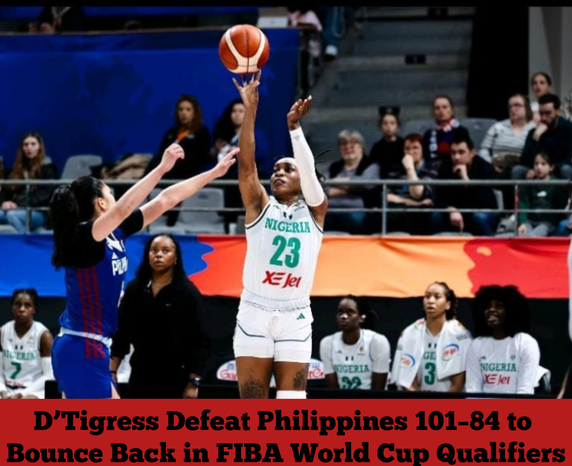 D’Tigress Defeat Philippines 101–84 to Bounce Back in FIBA World Cup Qualifiers