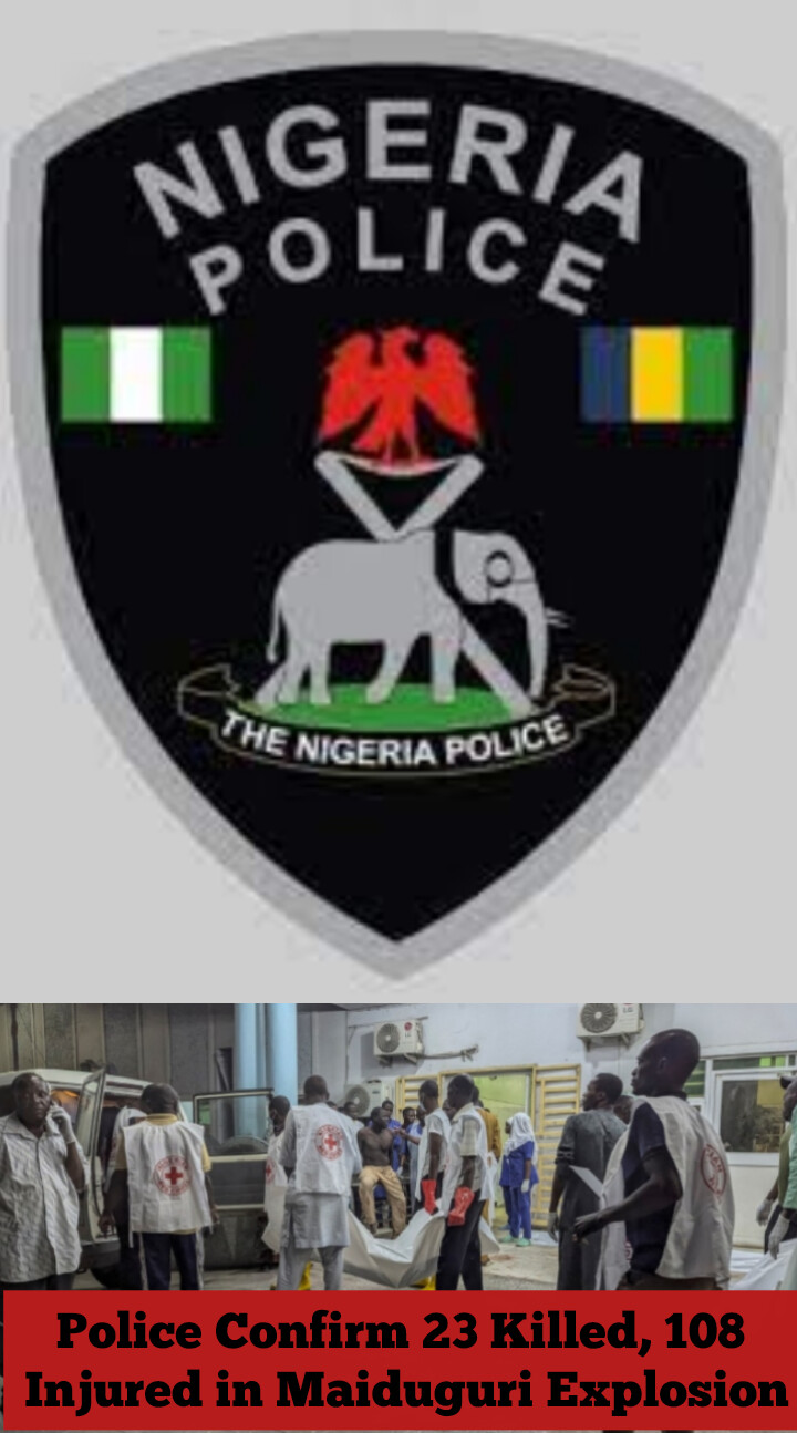 Police Confirm 23 Killed, 108 Injured in Maiduguri Explosion