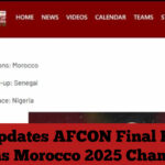 CAF Updates AFCON Final Result, Crowns Morocco 2025 Champions
