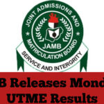 JAMB Releases Monday’s UTME Results