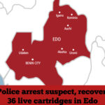 Police arrest suspect, recover 36 live cartridges in Edo