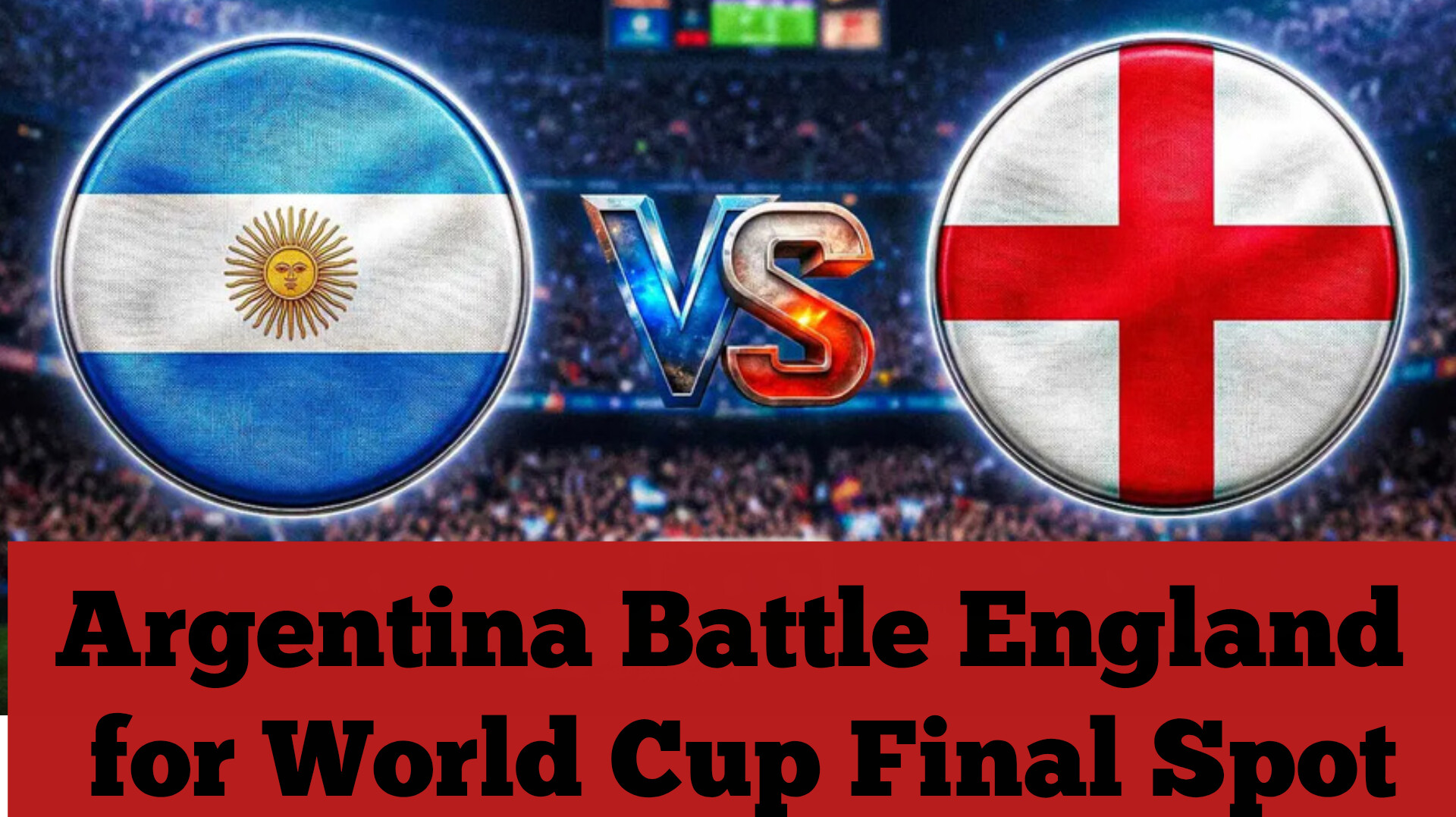 Argentina Battle England for World Cup Final Spot