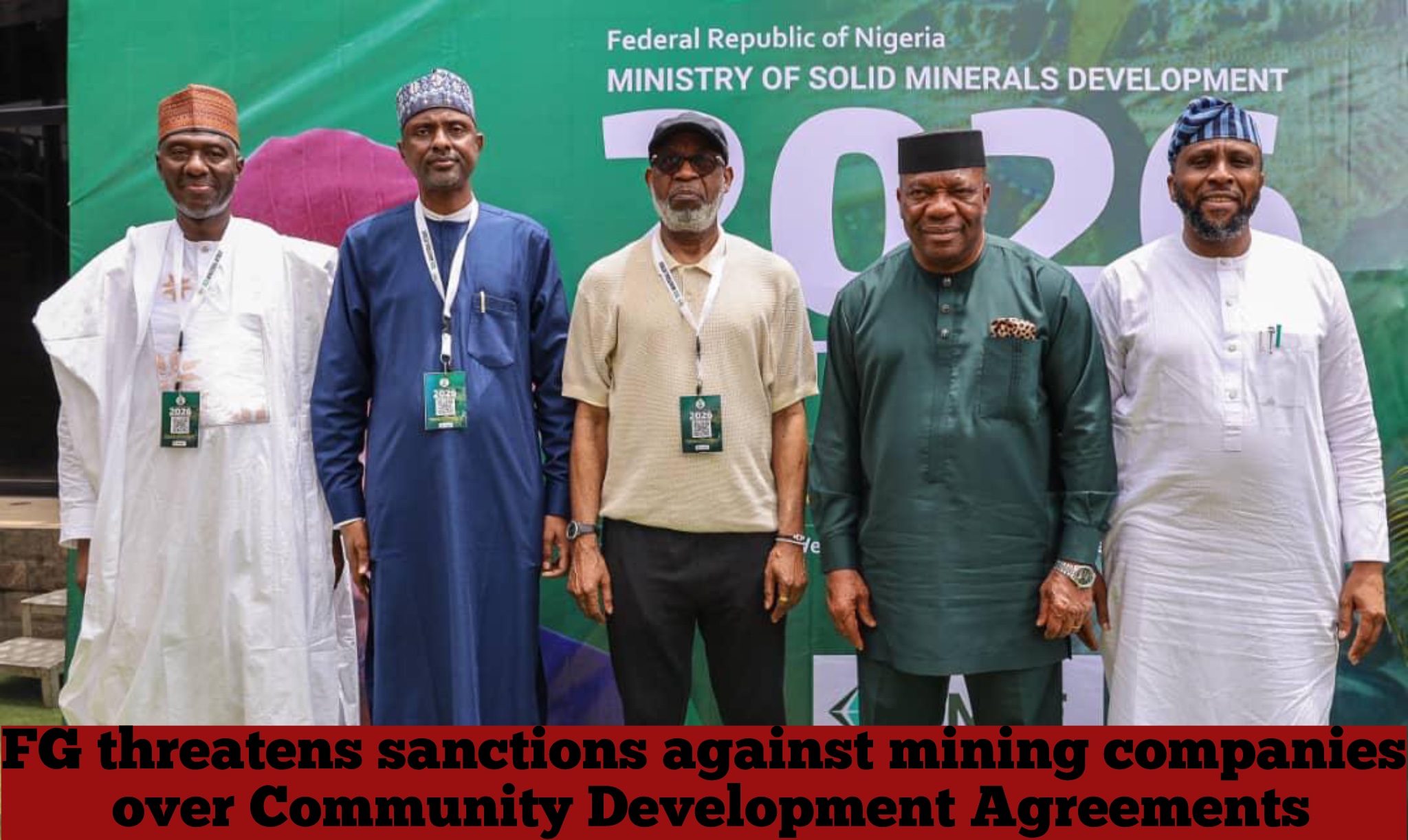 FG threatens sanctions against mining companies over Community Development Agreements