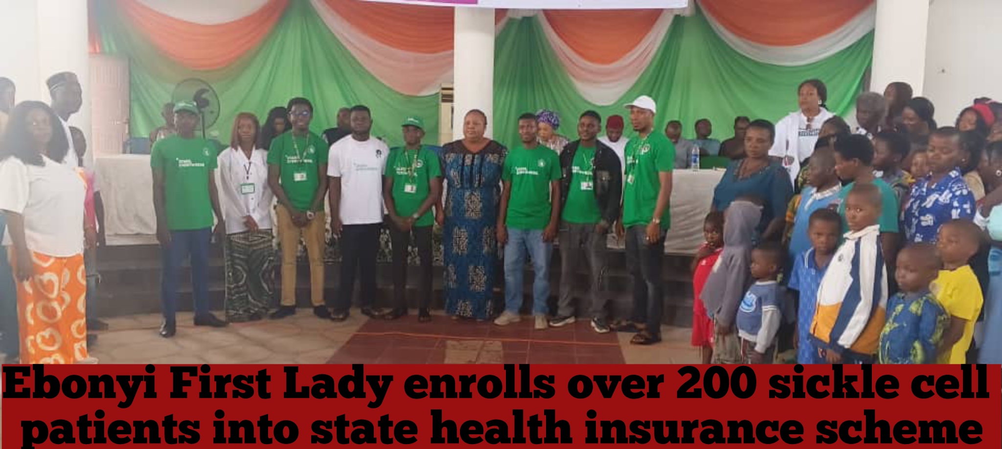 Ebonyi First Lady enrolls over 200 sickle cell patients into state health insurance scheme