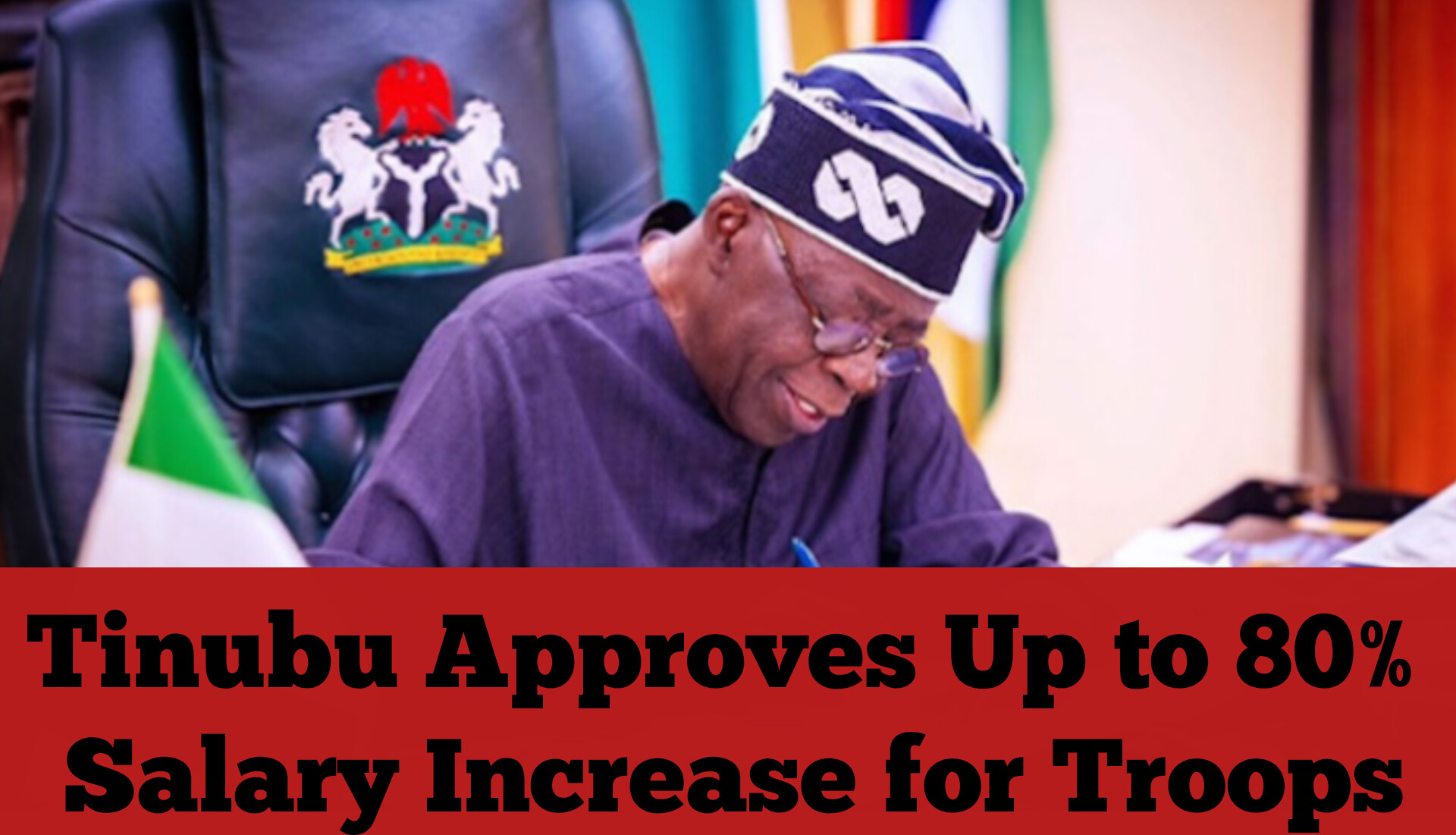 Tinubu Approves Up to 80% Salary Increase for Troops