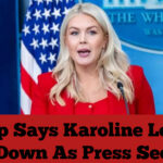 Trump Says Karoline Leavitt Steps Down As Press Secretary