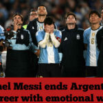 Lionel Messi ends Argentina career with emotional win