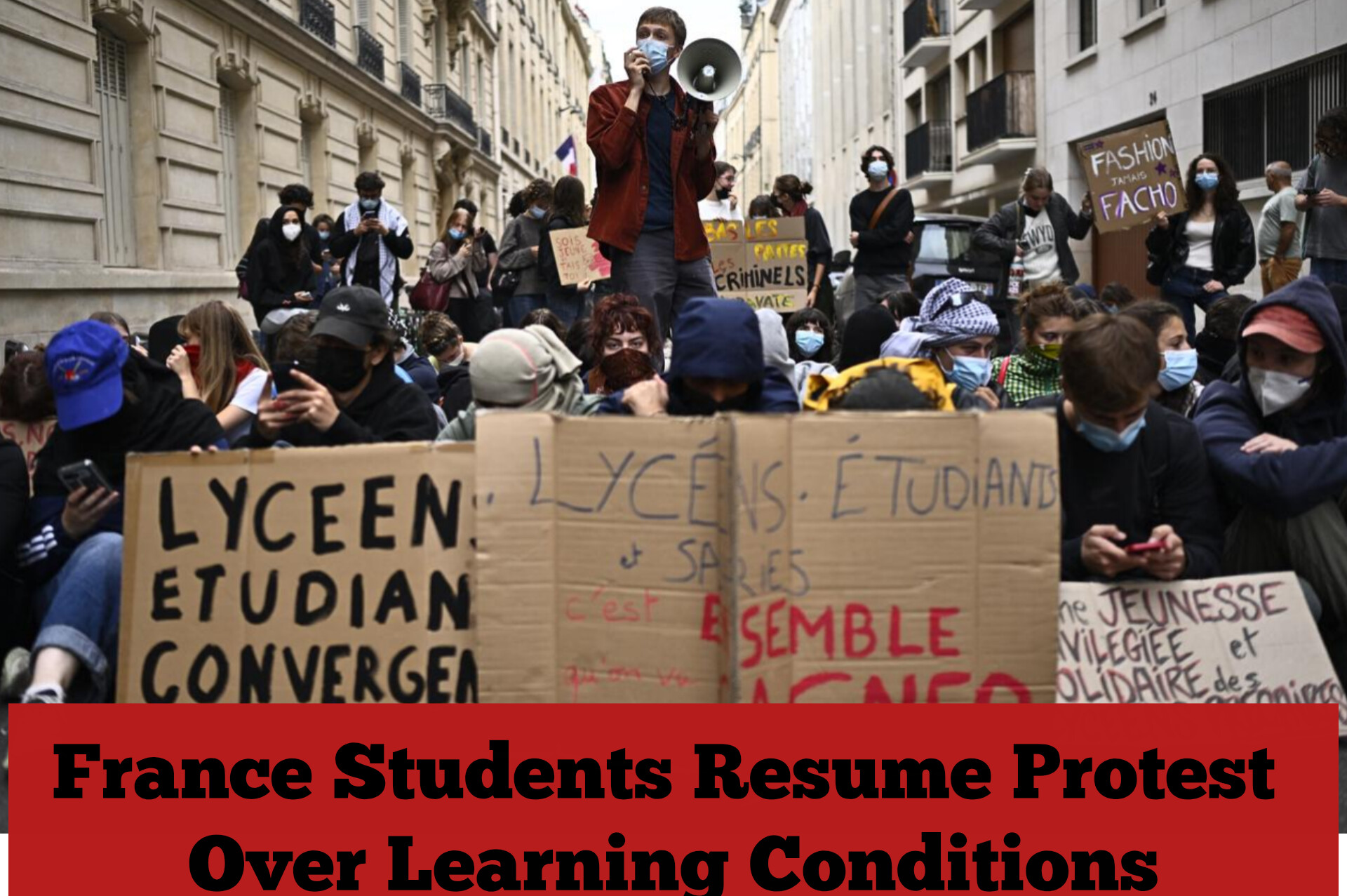 France Students Resume Protest Over Learning Conditions