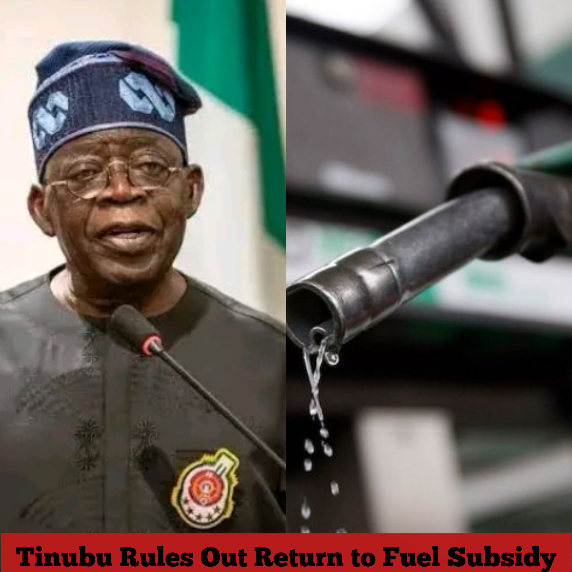 Tinubu Rules Out Return to Fuel Subsidy